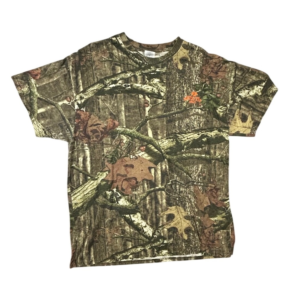 Mossy Oak Break-Up‎ Infinity Camo T-Shirt Mens XL Green Brown Hunting Tee
